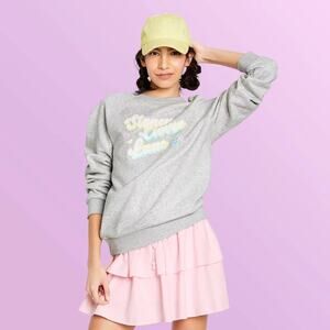 Stoney Clover Lane x Target Sweatshirt Pastel Logo Gray Medium